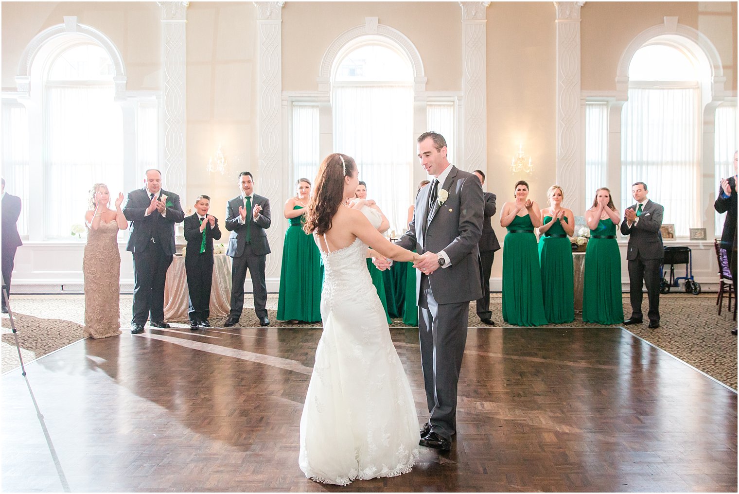 Berkeley Oceanfront Hotel Wedding Bride and Groom first dance