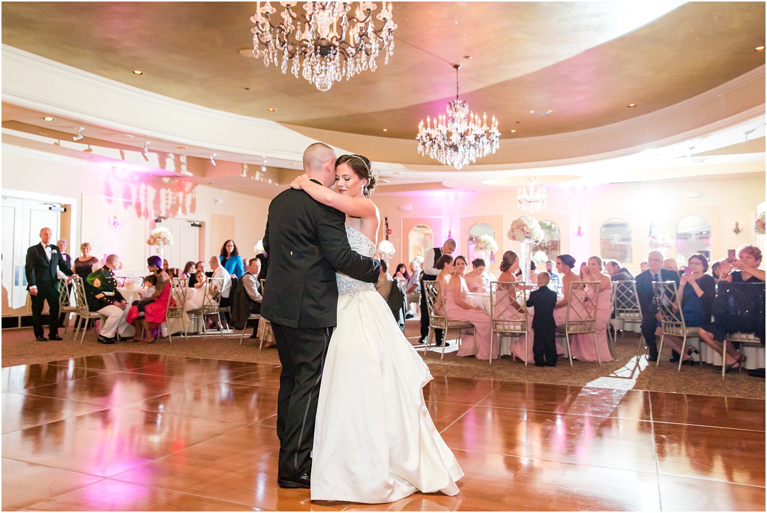 First dance by bride and groom