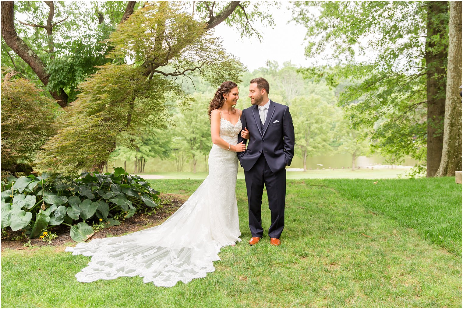 Bride and groom portrait session