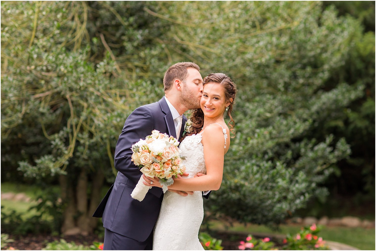 Cute photo of bride and groom