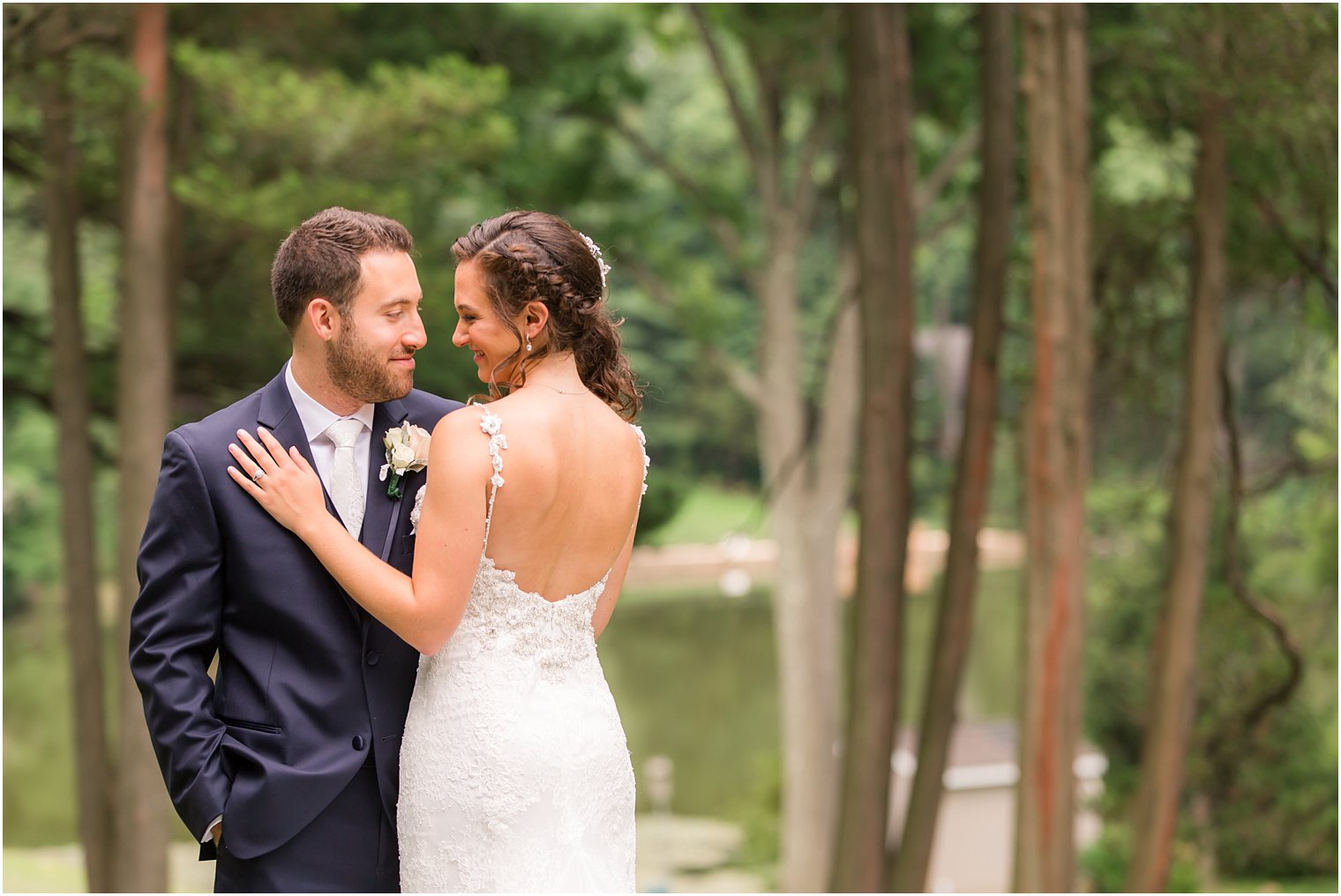 Romantic wedding photo