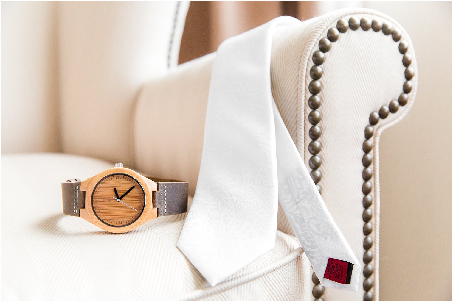 Groom's tie and watch