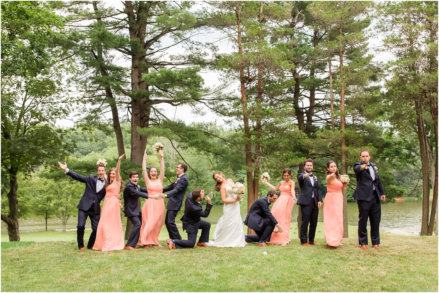 Fun bridal party photo