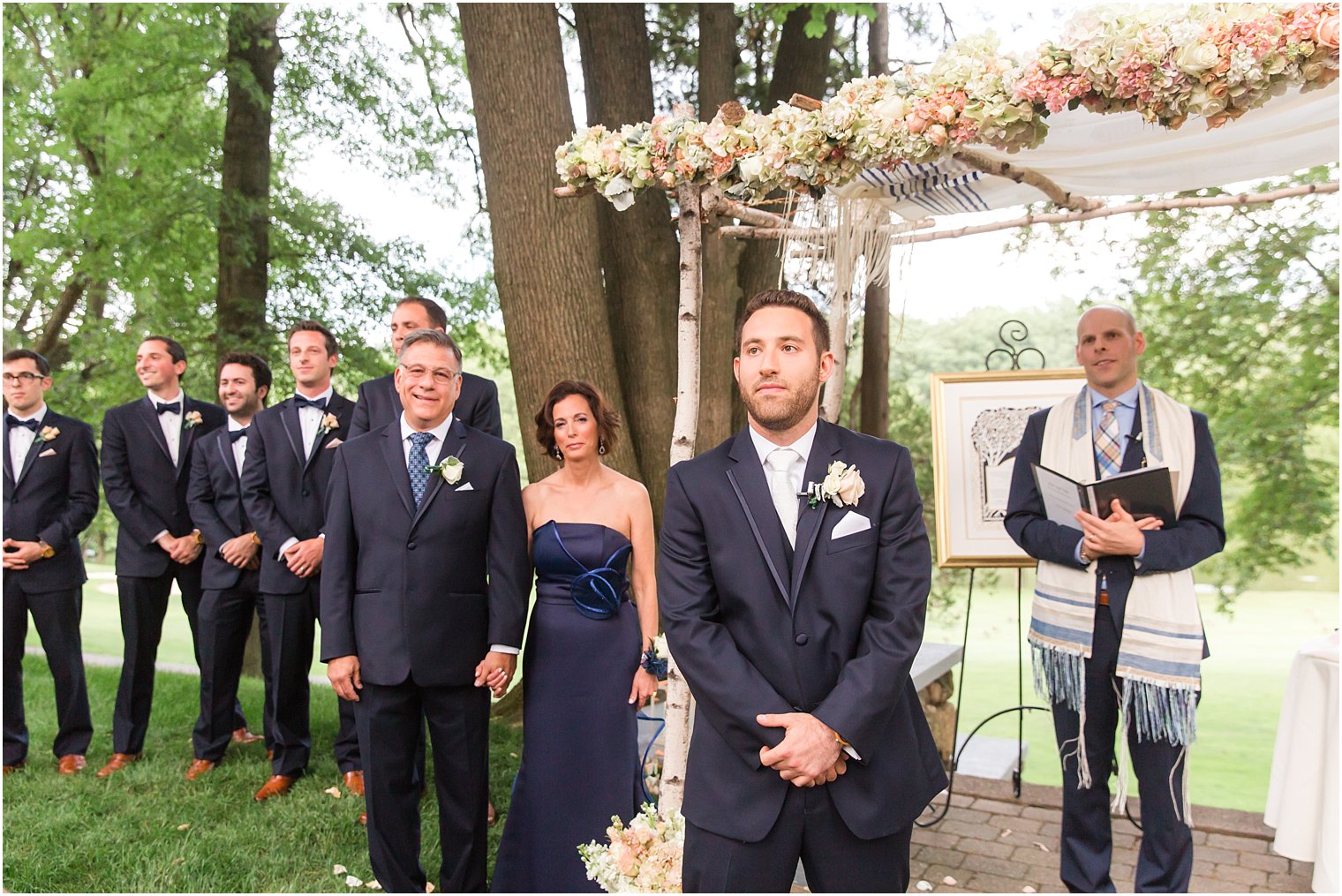 Groom waiting for his bride