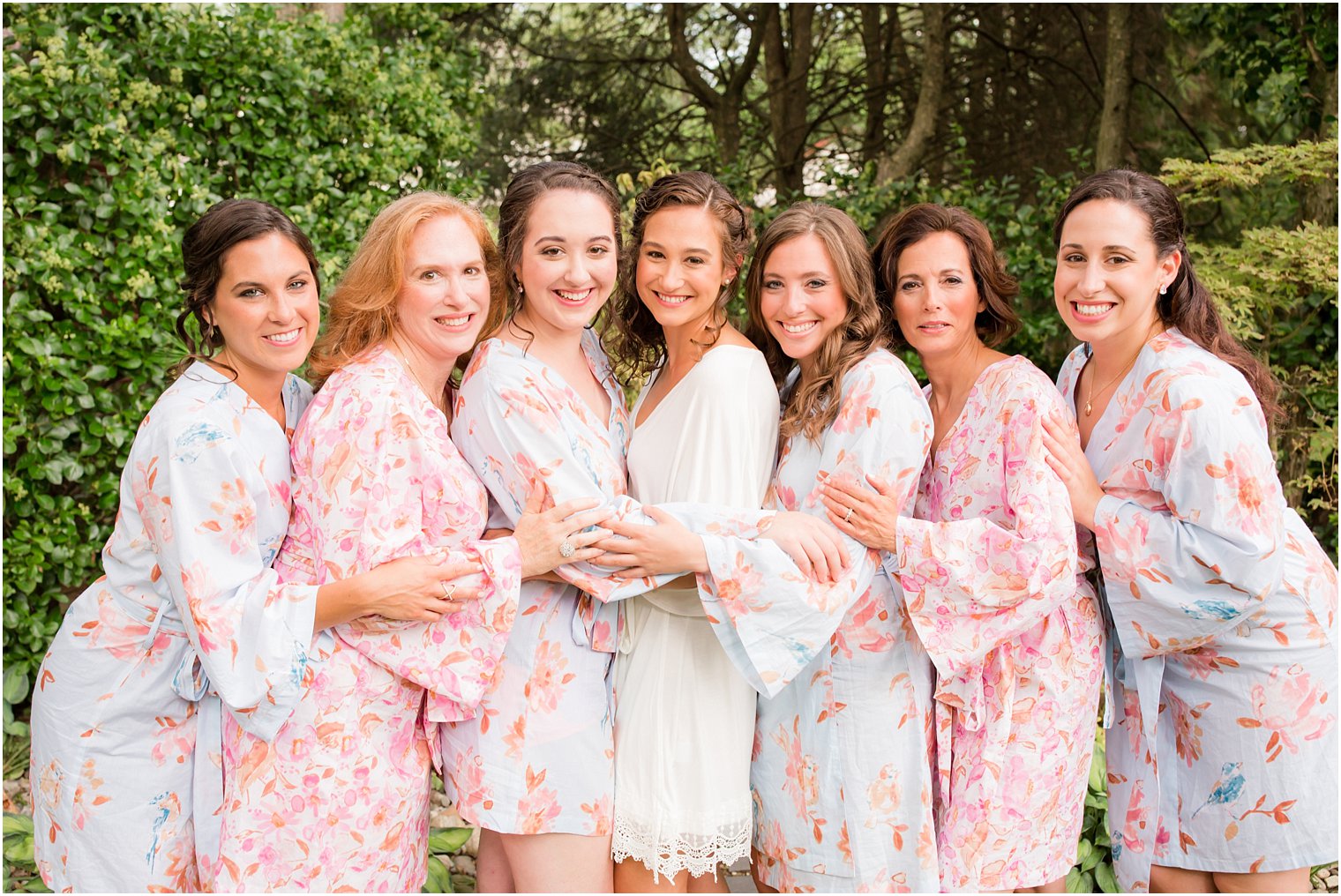 Bridesmaids in robes