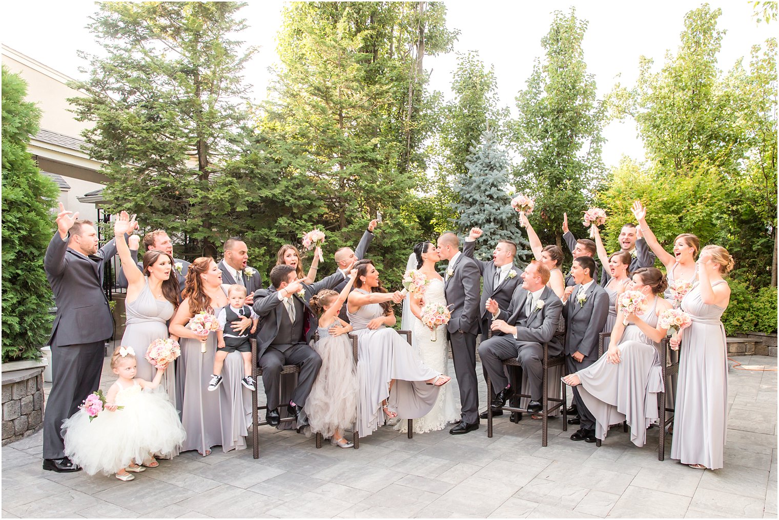 Fun bridal party photo