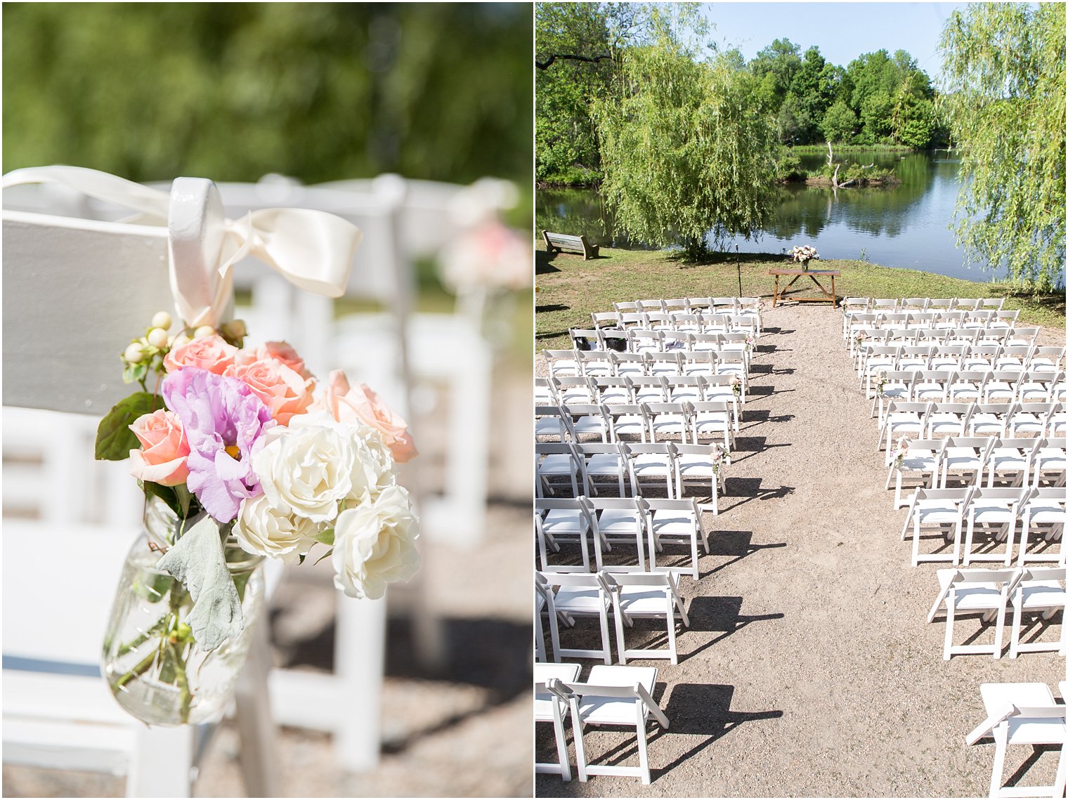 Outdoor ceremony at Red Mill Museum