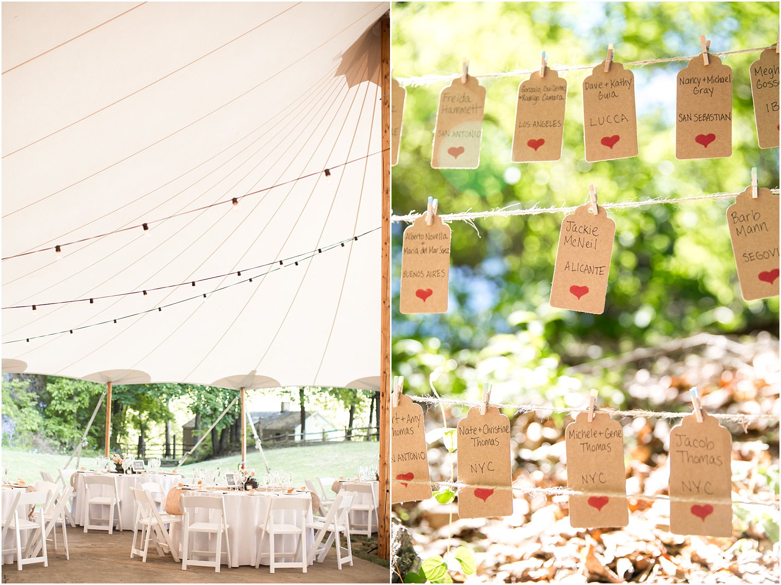 Tented reception in Clinton NJ