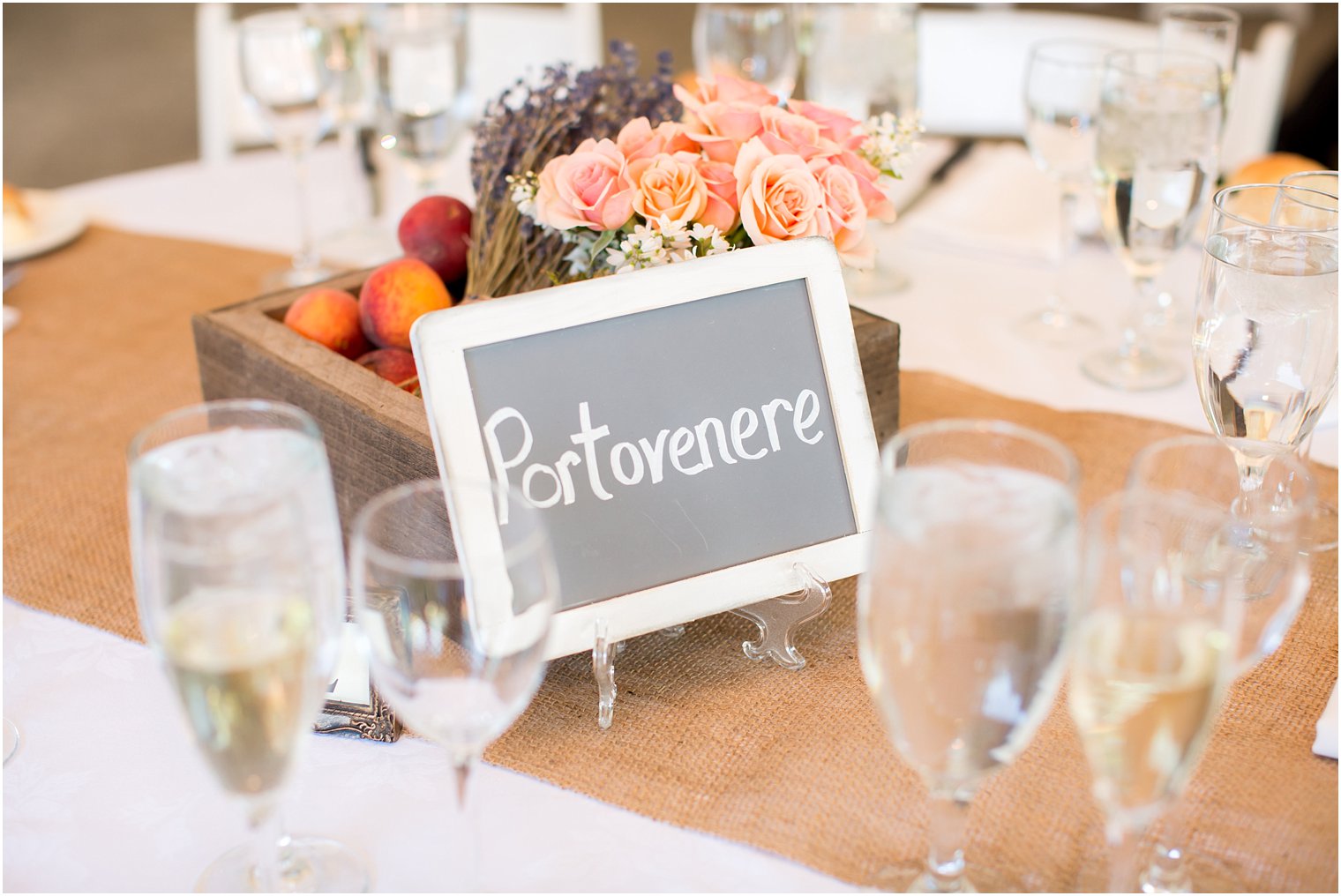 Rustic chalkboard table numbers