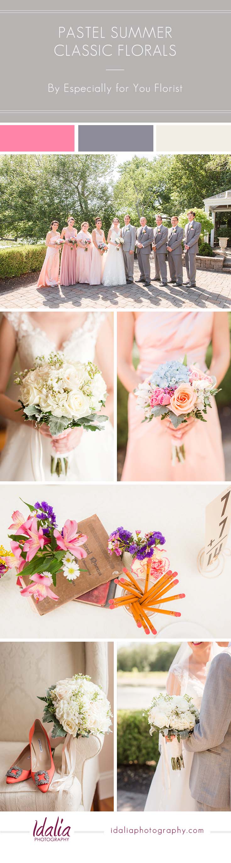 Pastel summer florals by Especially for You Florist | Photos by Idalia Photography