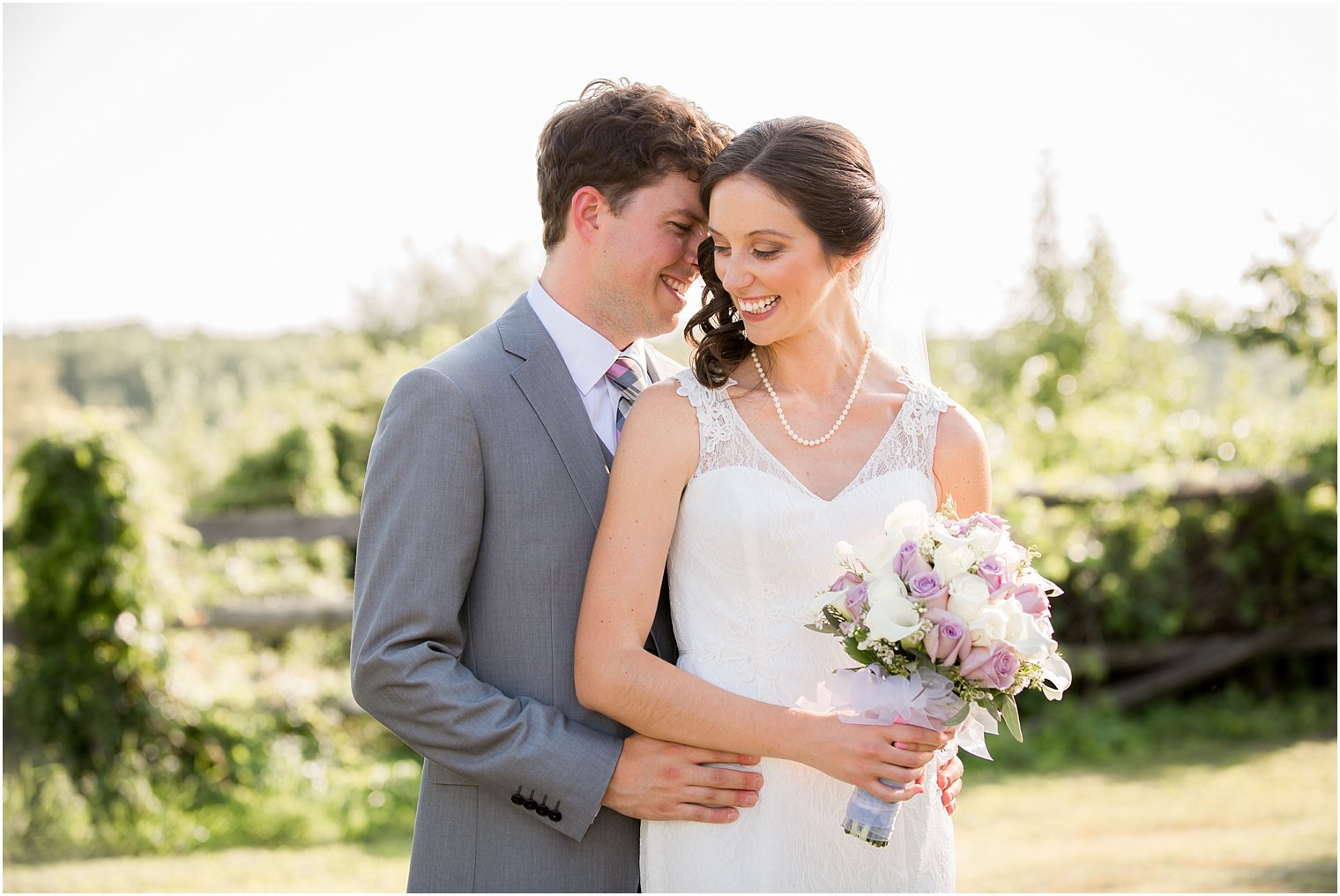 Basking Ridge Country Club Sweet Bride and Groom Photo