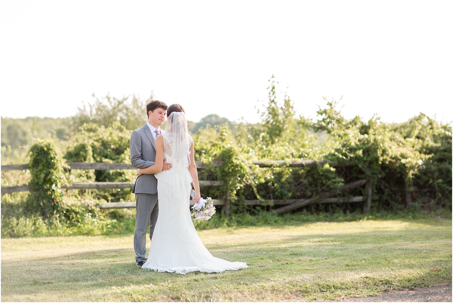 Classic bride and groom portrait