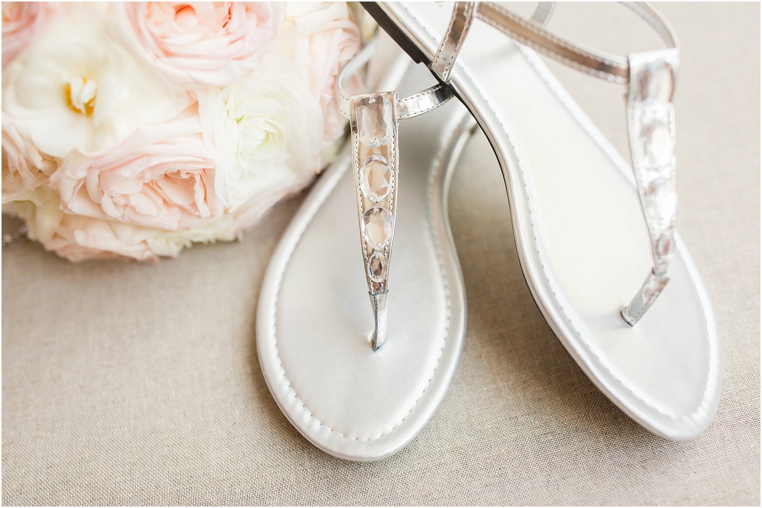 Silver sandals