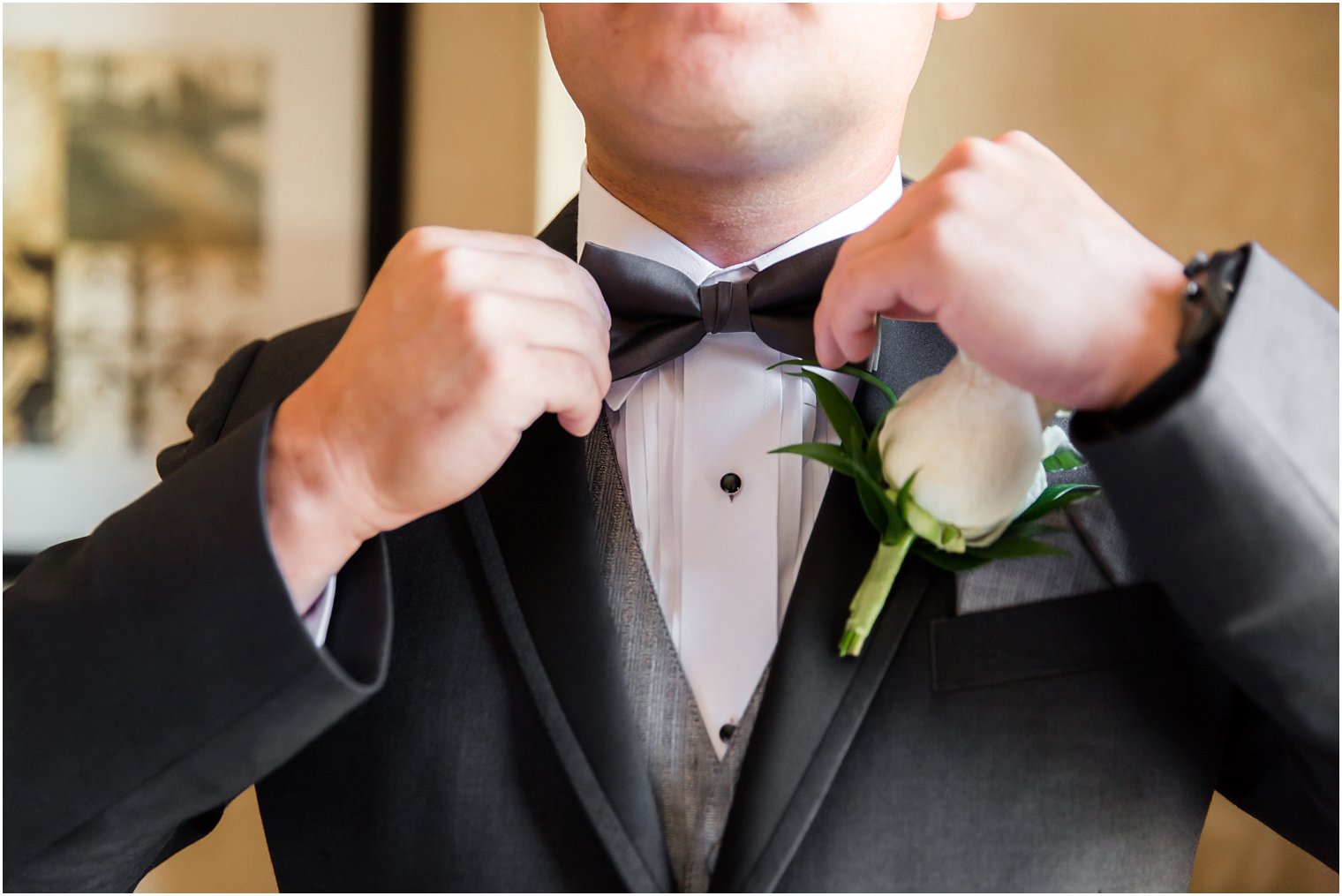 Black tuxedo NJ Wedding