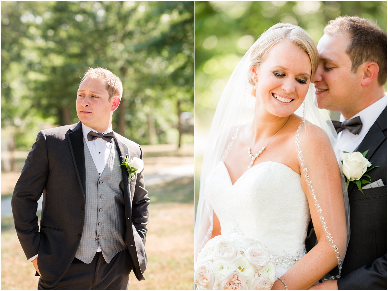 Elegant bride and groom