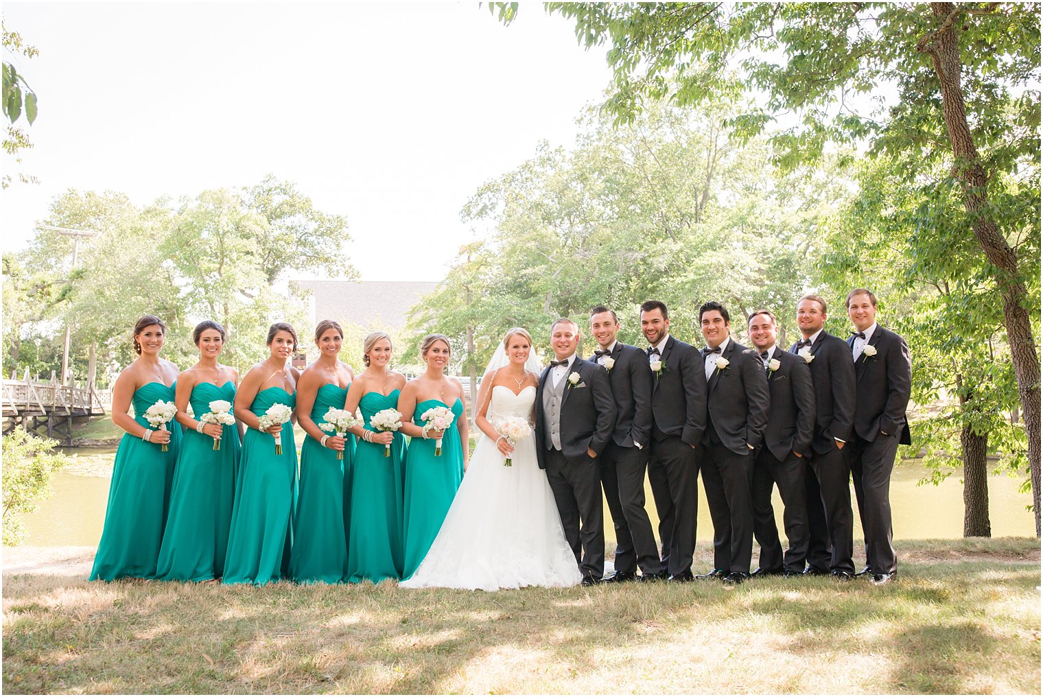 Formal portrait of bridal party