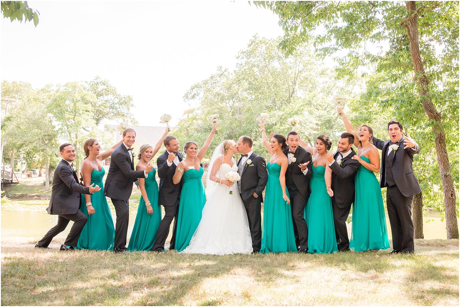 Fun bridal party photo