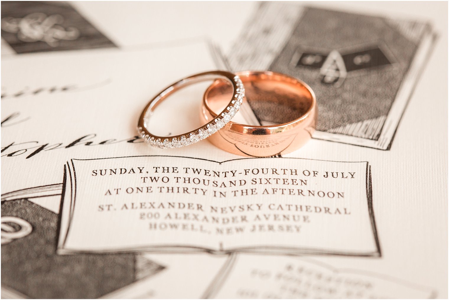 Literary themed wedding invitation