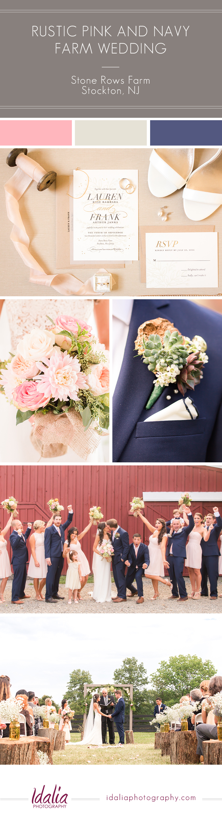 Rustic Stone Rows Farm Wedding | Stockton, NJ