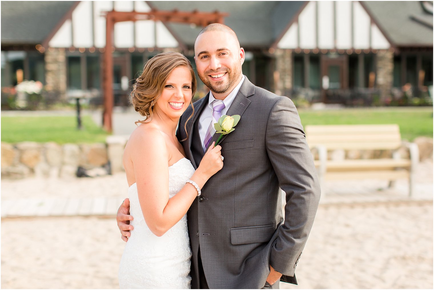 Lake Valhalla Wedding Portrait of Bride and Groom