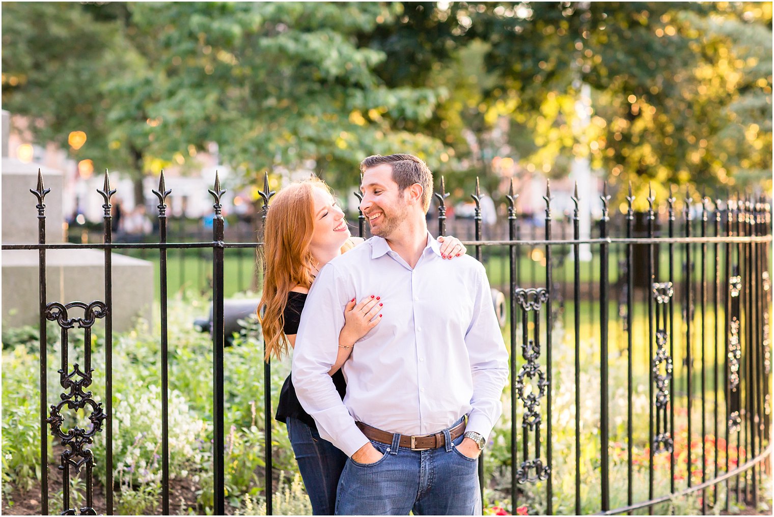 Couple at Morristown Green