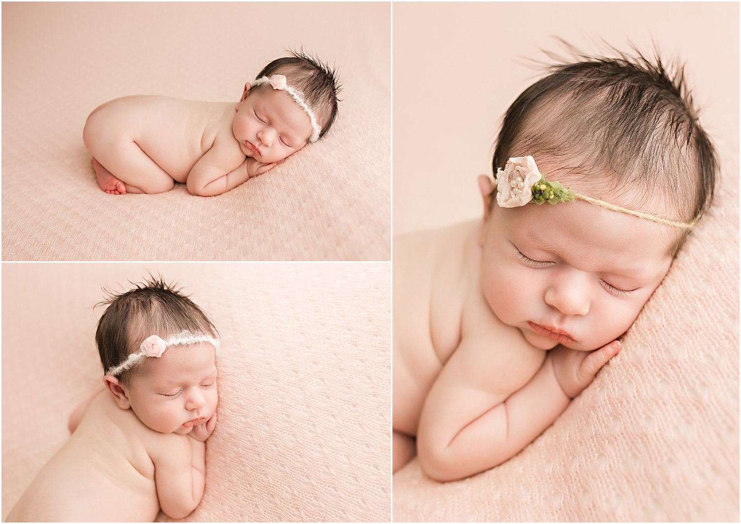 Tushie-up newborn pose