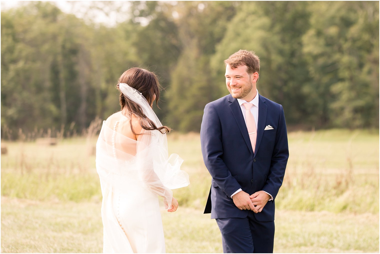 Groom's first look at his bride