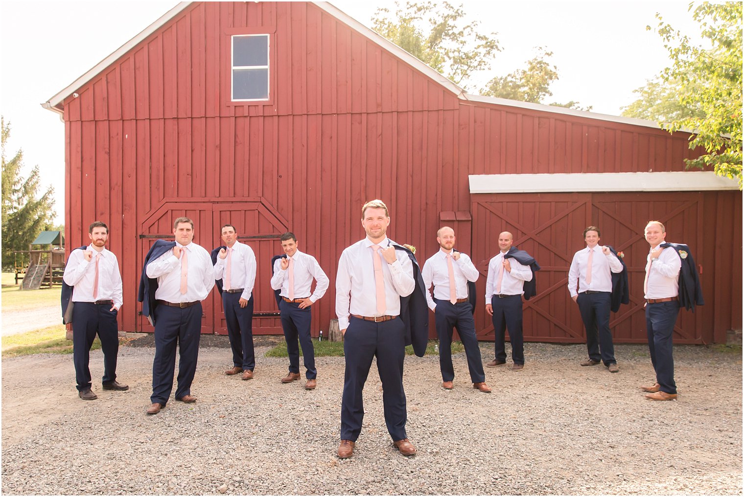 Groomsmen Photo at Stone Rows Farm