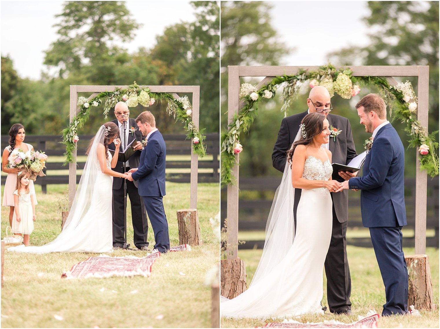 Ceremony at Rustic NJ Wedding