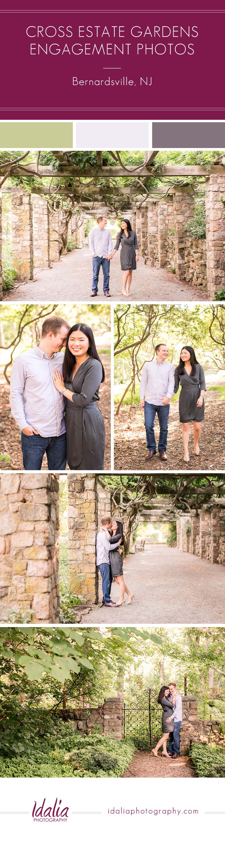 Cross Estate Gardens | NJ Engagement Photo Locations | Bernardsville, NJ