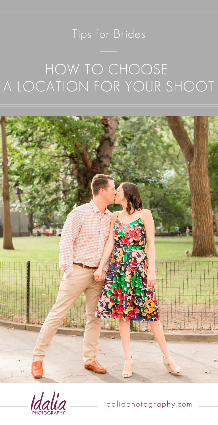 How to choose a location for your engagement photos | Tips for Brides by Idalia Photography