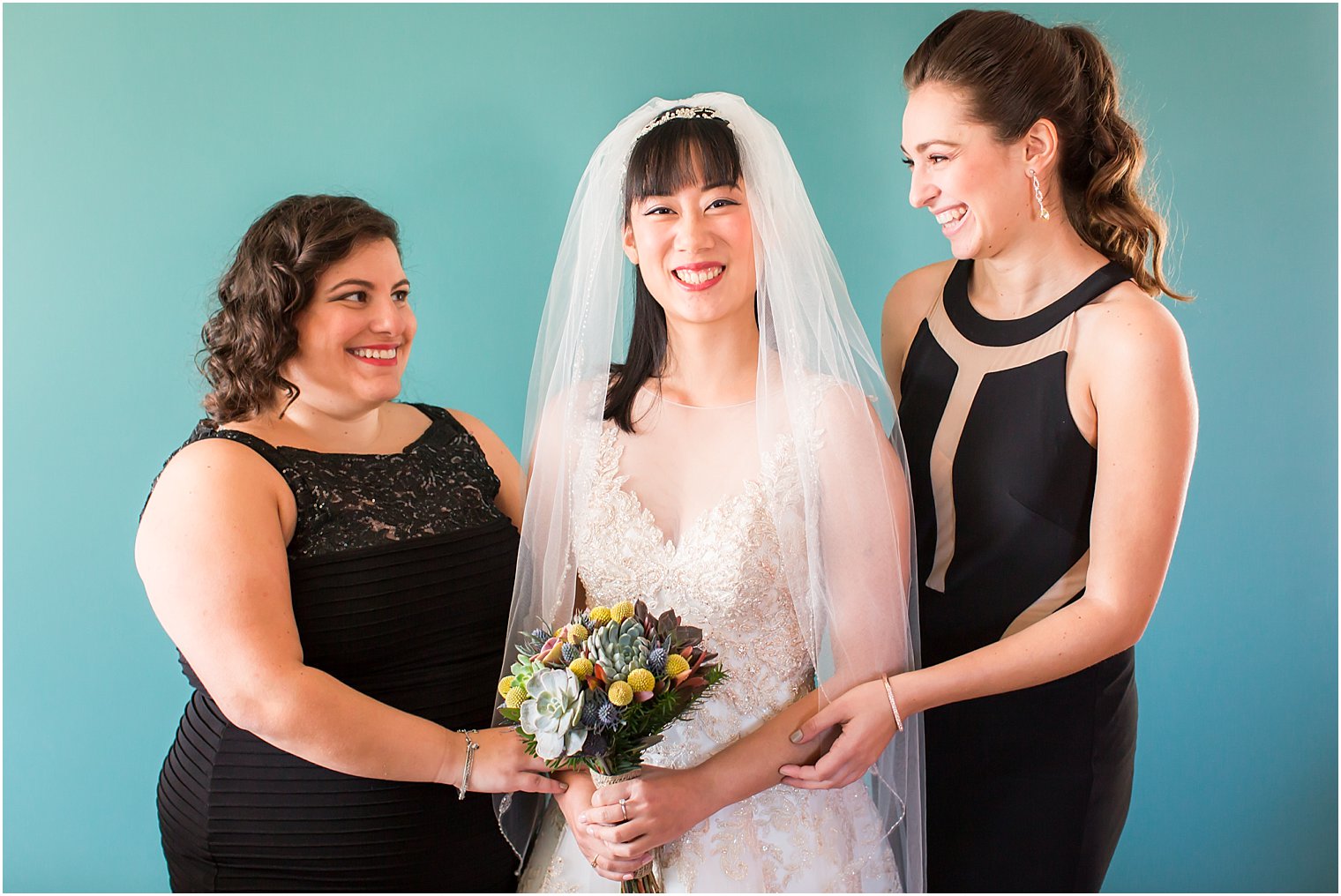 Bride and bridesmaids photo