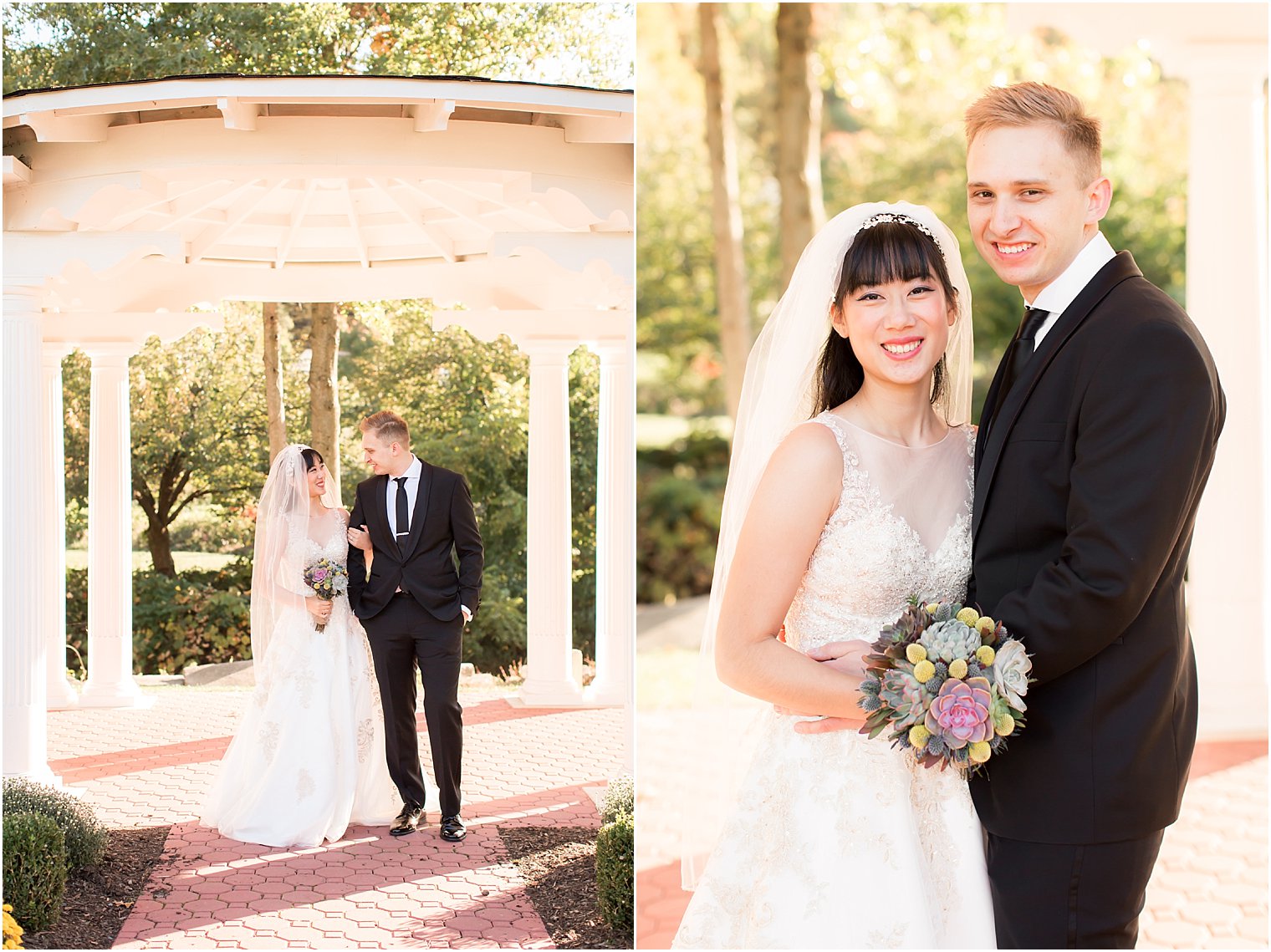 Bride and groom wedding photos