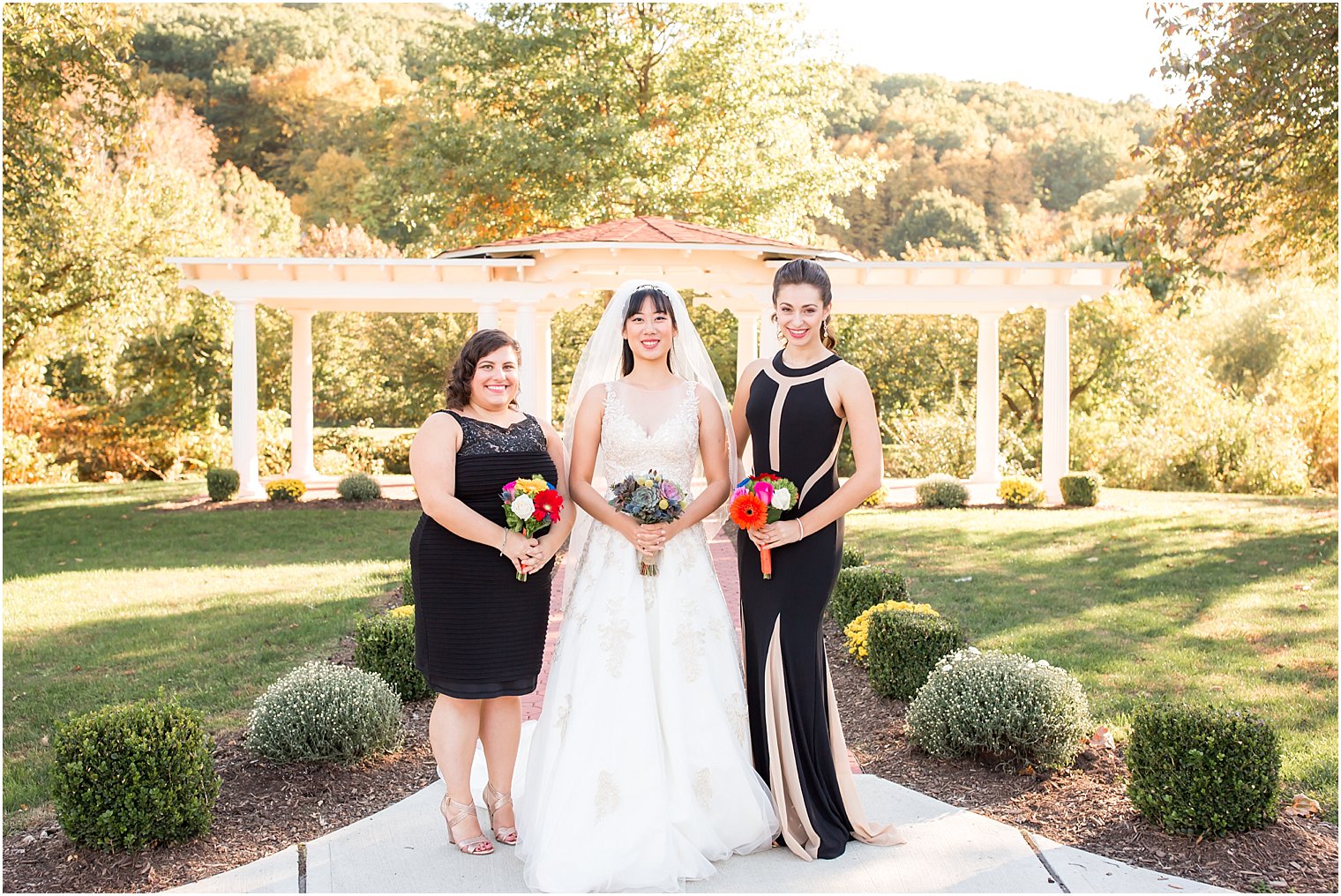 Bride and bridesmaids