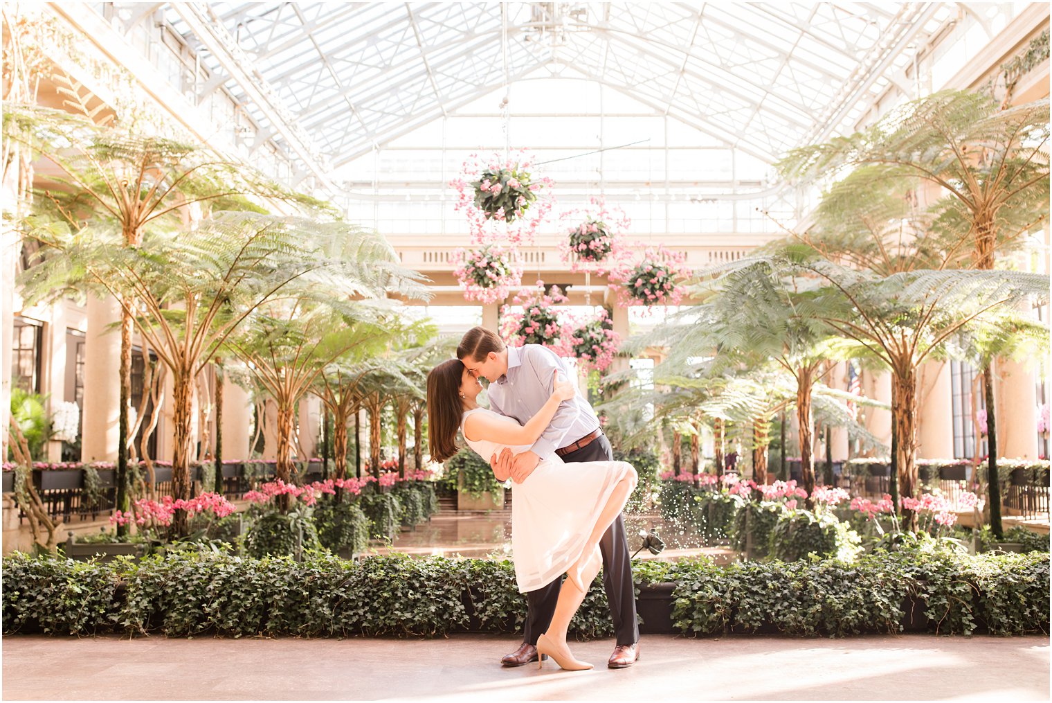 Engagement session at Longwood Gardens