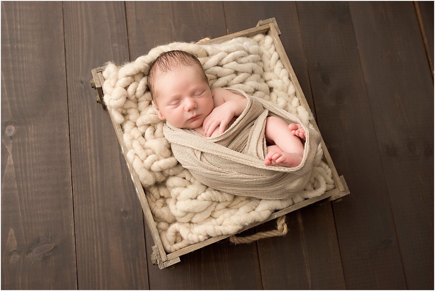 Rustic newborn session