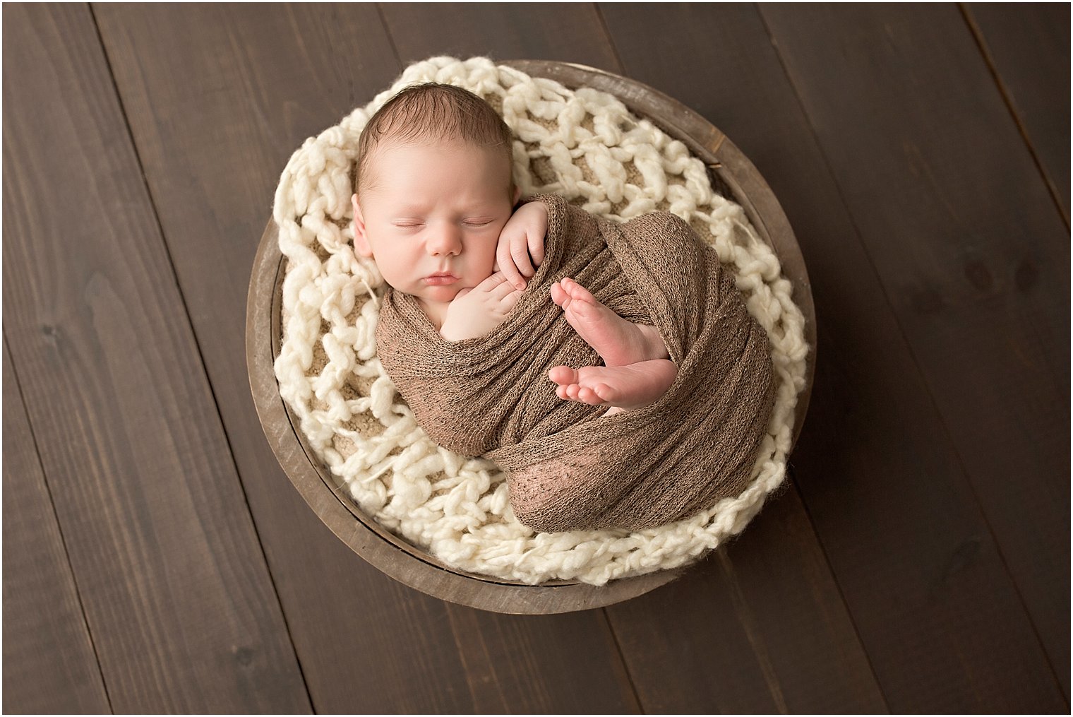 Baby in a basket