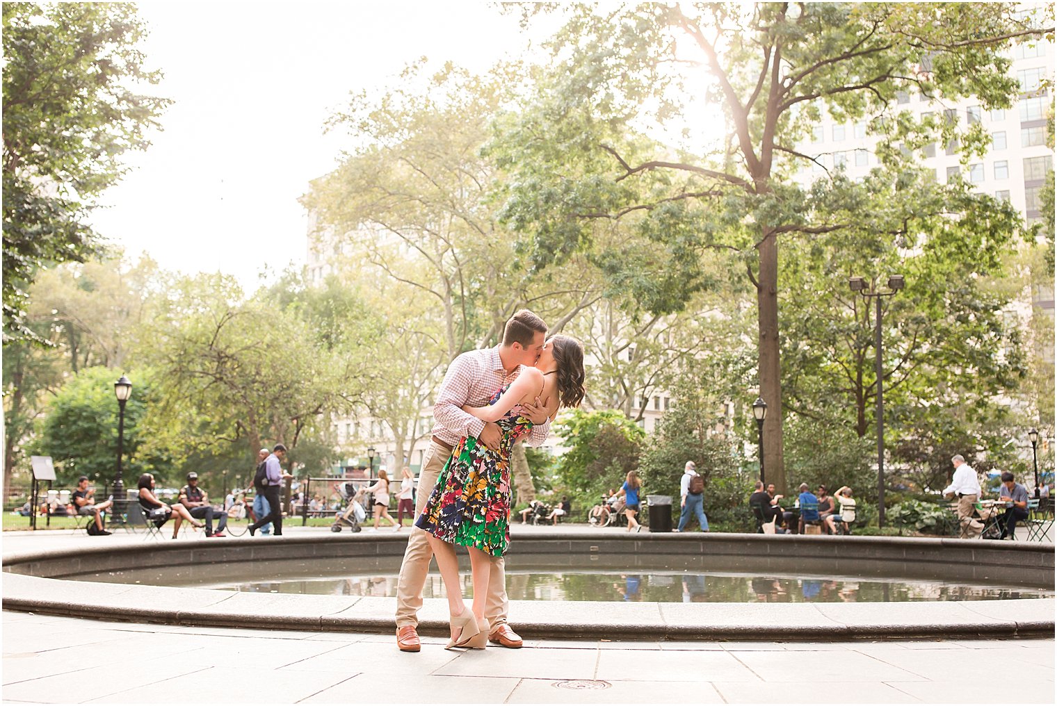 Madison Square Park Engagement Picture