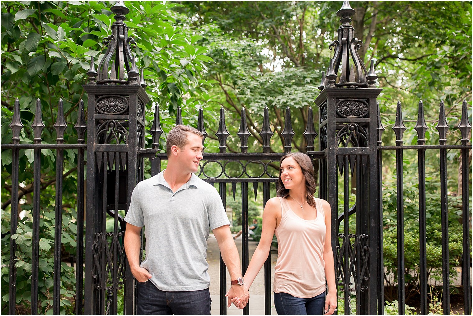Summer engagement photos in NYC