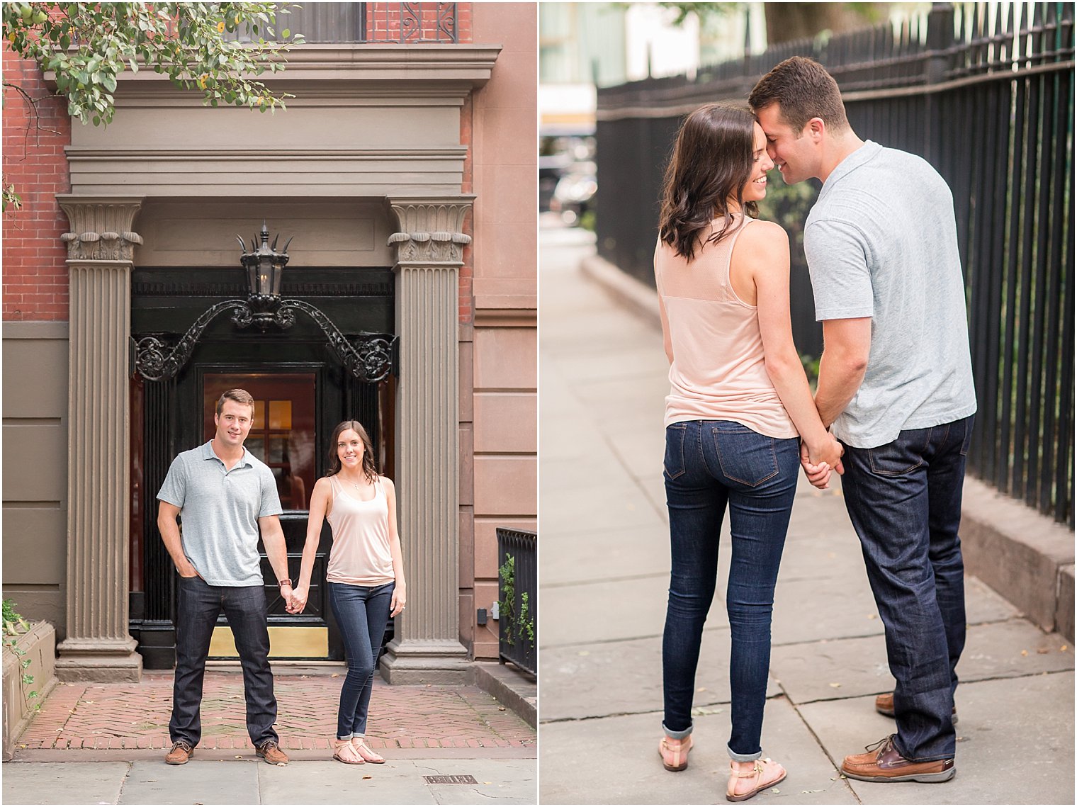 Summer engagement photos at Gramercy Park