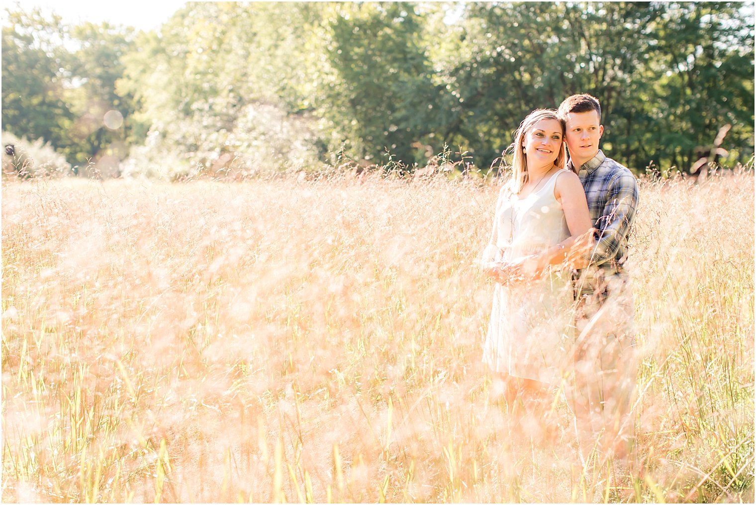 Couple in field