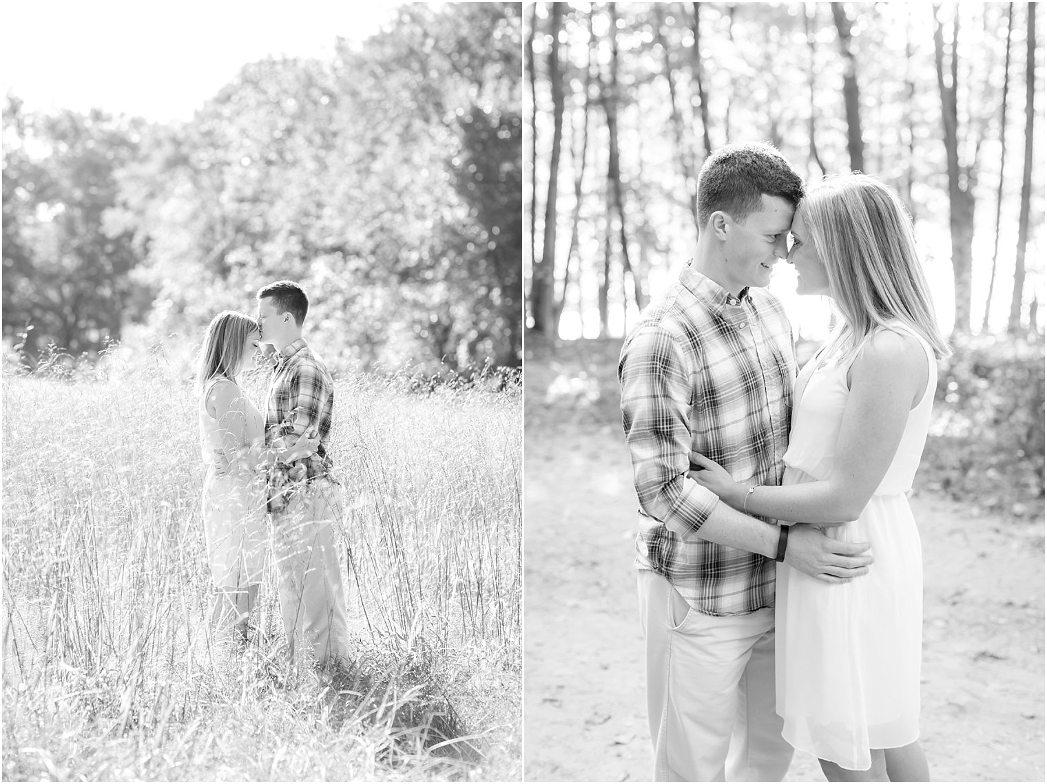 Romantic engagement photos in Mahwah