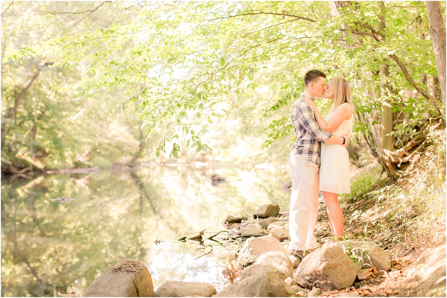 Engagement photos at Ramapo Reservation