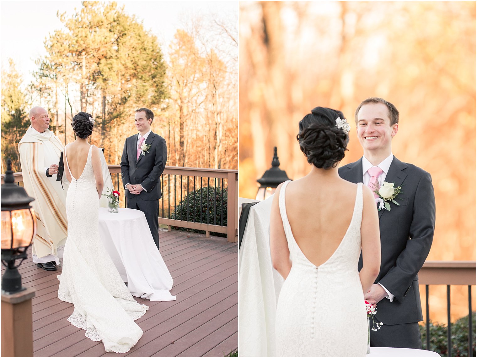 Private, intimate wedding in the Poconos