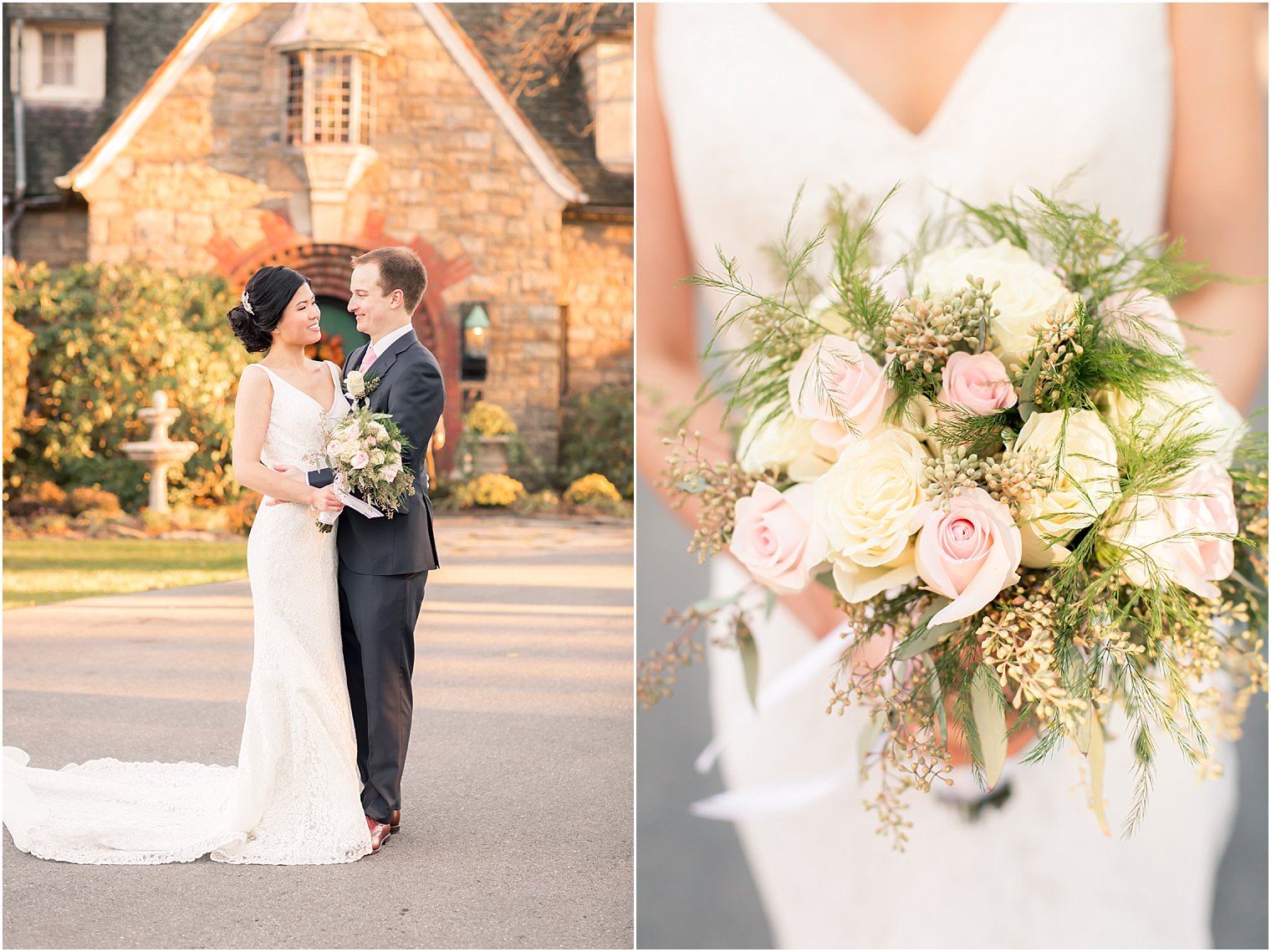 Romantic florals for a fall wedding