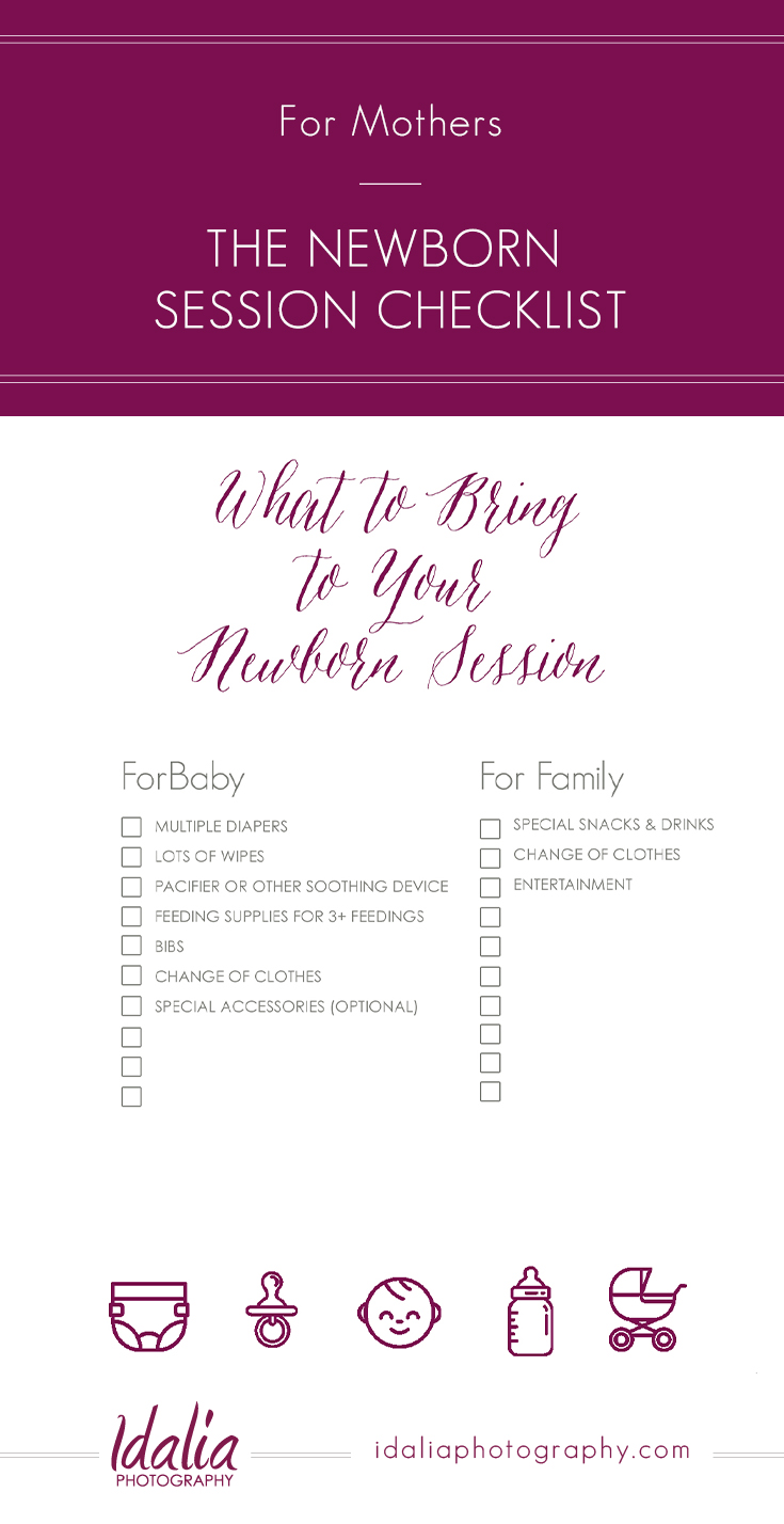 Printable Newborn Session Checklist