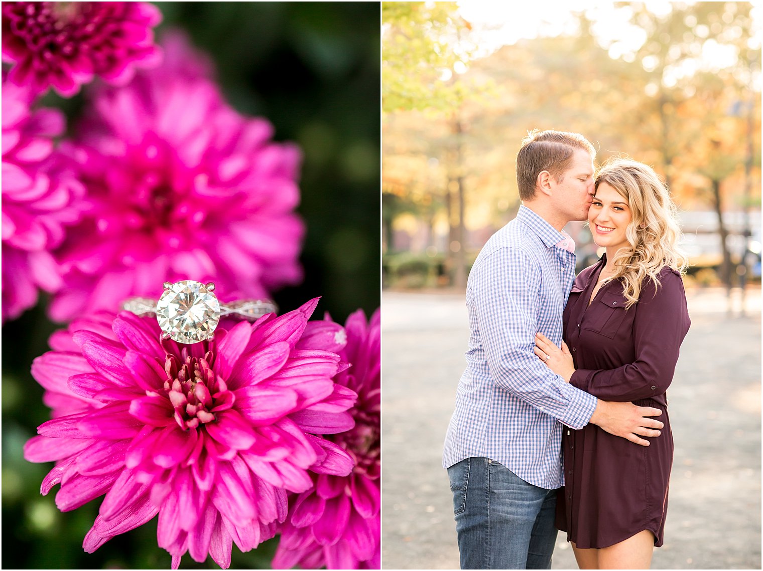 Sweet engaged couple