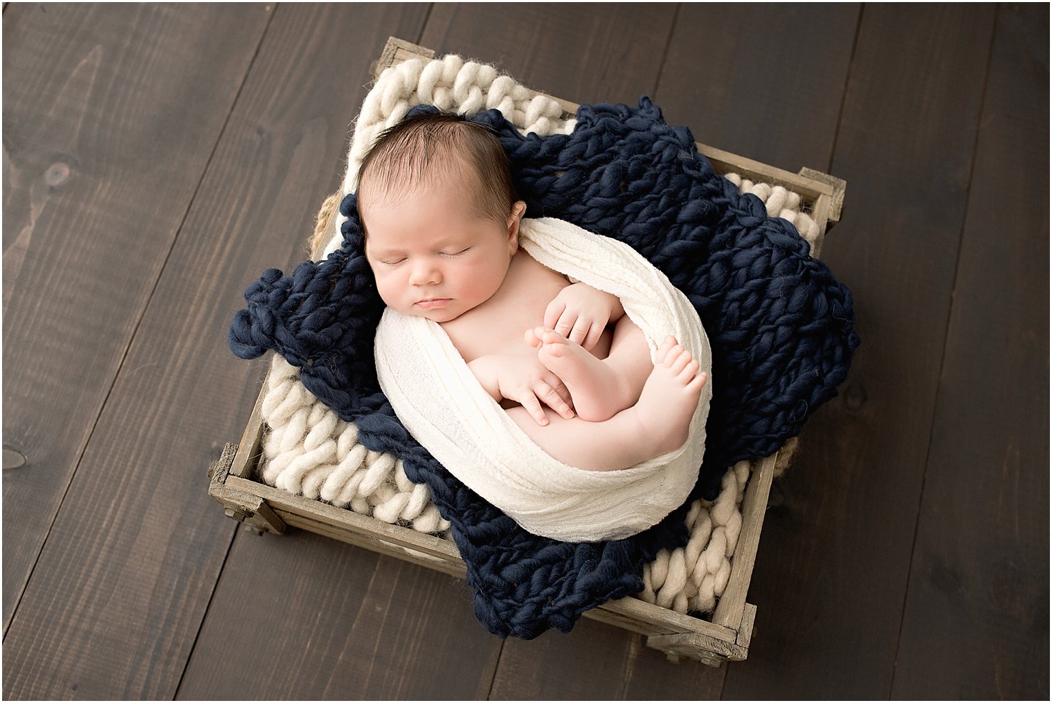 Newborn boy studio session