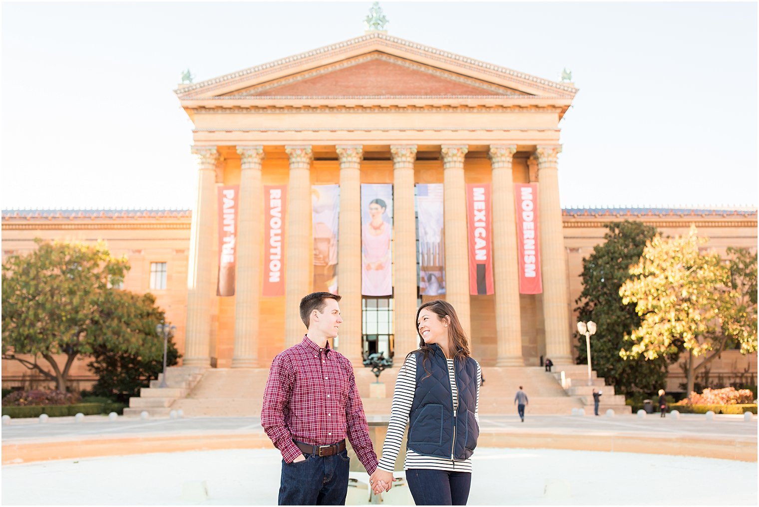 Preppy outfits for an engagement session