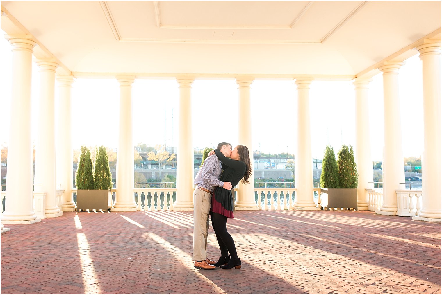 autumn light engagement photos